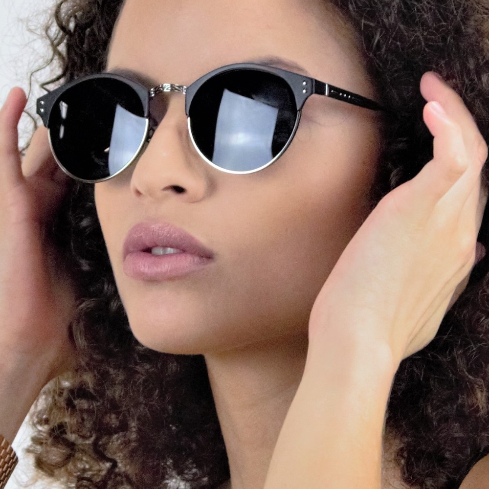 ALTON - ROUND RIMLESS POLARIZED SUNGLASSES - Picture 3 of 8